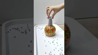 Tower of Plastic and Steal Beads Oddly Satisfying Reverse [upl. by Gerstein]