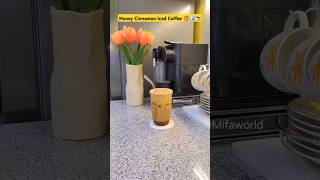 Membuat Honey Cinnamon Iced Coffee 🍯🧊☕️ feedshorts asmr icedcoffeeaddict shortsvideo shorts [upl. by Nereil]