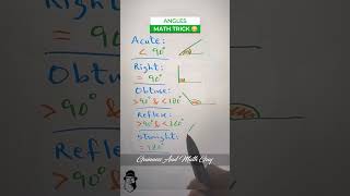 RightAcuteObtuse Angle mathshorts mathstricks hscboard class maths shortsviral hscboardexam [upl. by Tnelc623]