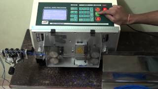 fully automatic cable cutting and stripping machine Model  cut strip 999 [upl. by Akemihs]