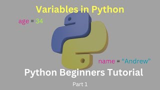 Variables in Python  Python Tutorial for Beginners Part 1 [upl. by Etnomal]