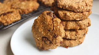 Oat Chocolate Chip Cookies  Simple Quick and Vegan [upl. by Shena]