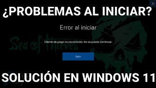 ¿Cómo Solucionar el error quotCliente de juego no reconocidoquot en Sea of Thieves [upl. by Eselrahc]