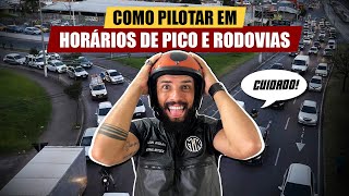 INICIANTE DE MOTO  Quando começar a ENCARAR O TRÂNSITO PESADO e as temidas RODOVIAS DICAS [upl. by Ahsaten]