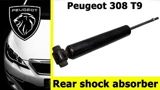 Replacement of the rear shock absorber Peugeot 308 T9 station wagon [upl. by Htebzil]