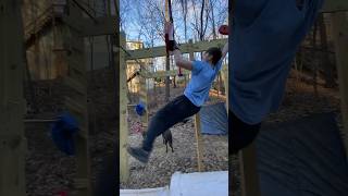 Backyard Ninja Warrior Training fyp americanninjawarrior calisthenics parkour [upl. by Ilrebma880]