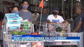 Potential dock worker union strike causes families to shop in bulk on Oahu [upl. by Cotsen]