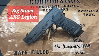 Sig Sauer p320 AXG Legion Un Boxing and 1st shot Range Review [upl. by Ennairej]