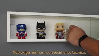 Nicho Funko Portas de Correr Vidro Branco montagem [upl. by Koller66]