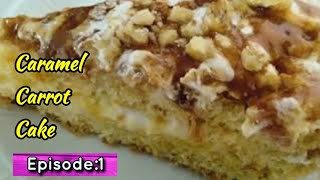 Caramel Carrot Cake recipeby Hamda FaisalLovely nest [upl. by Ruby]