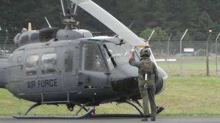 RNZAF BELL UH1H HUEY NZ3816 START UP  TAKE OFF  HAMILTON [upl. by Itsrik688]