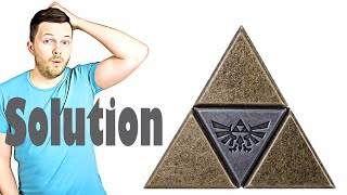 The Legend of Zelda  Triforce Puzzle from Hanayama  Solution [upl. by Nomor]