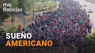 AVANZA hacia EEUU la CARAVANA de MIGRANTES de MÉXICO mientras WASHINGTON PIDE EXPLICACIONES  RTVE [upl. by Aniram]