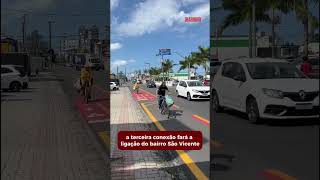 Itajaí terá mais 17 quilômetro de ciclofaixas até o final de novembro [upl. by Aseeram614]