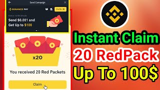 Instant Claim 1880 BONK Binance New Instant Offer  Instant RedPack Claim  Today Binance New Event [upl. by Nodaj]