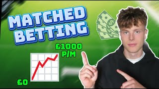 Matched Betting  Beginner guide 0£1000 per month [upl. by Burkhart]