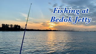 Our First Fishing Vlog  Fishing at Bedok Jetty 🎣 [upl. by Nywg]