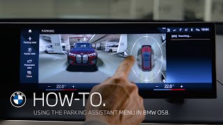 Using The Parking Assistance Menu in BMW Operating System 8  BMW HowTo [upl. by Nosnej165]