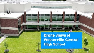 Drone views of Westerville Central High School [upl. by Tippets]