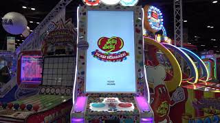 Jelly Belly Ticket Beananza video redemption arcade Sega IAAPA 2018 [upl. by Edrick]