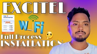 EXCITEL FIBER BROADBAND FULL INSTALLATION Process 200 excitel membership experience [upl. by Annayi]