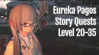 FFXIV Eureka Pagos Story Quests Level 2035  Stormblood [upl. by Wieche]