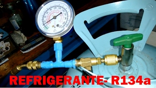 🌍✔ COMO CARGAR GAS A UNA NEVERA REFRIGERADOR  FRIGORÍFICO  R134a ECOLÓGICO [upl. by Akema38]