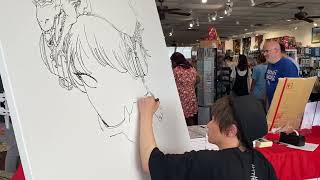 Acky Bright Live Drawing and Signing Event at Kinokuniya Carrollton [upl. by Idnam]