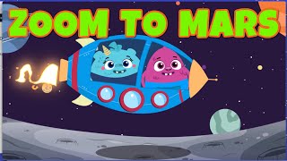 Zoom Zoom Zoom Were On Our Way to Mars  The Kiboomers Space Songs for Preschoolers [upl. by Willock]