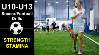 CONDITIONING DRILLS WITH BALL  How to Coach Soccer for U11 U12 U13 Age Groups [upl. by Lynett44]