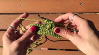 Leaf Stitch Crochet Tutorial [upl. by Oranneg579]