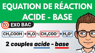 Réaction ACIDE  BASE 🎯 Exercice BAC  Terminale spécialité  Chimie [upl. by Fawcette408]