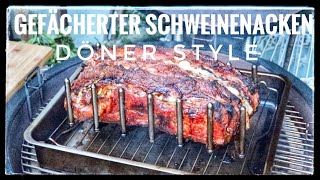 Gefächerter Schweinenacken im Döner Style vom Grill  Gab es DAS wohl schon 🙀🙀 [upl. by Malcah271]