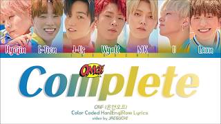 ONF 온앤오프  Complete 널 만난 순간 Color Coded Lyrics EngRomHan [upl. by Margeaux431]