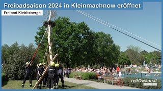 Freibadsaison 2024 in Kleinmachnow eröffnet  1 Kleinmachnower Maibaum [upl. by Rennug727]