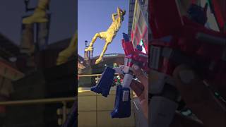 Trying to pose my figures in the dirk fade away dirk figure optimusprime [upl. by Shipp252]