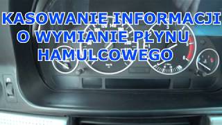 BMW E39 Kasowanie Informacji O Konieczności Wymiany Płynu Hamulcowego [upl. by Elise831]