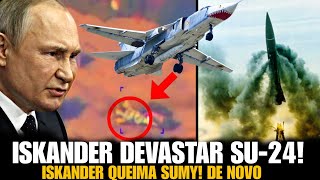 ISKANDER destruiu SU24 com mísseis Storm Shadow ISKANDER QUEIMA em Sumy e Kramatorsk [upl. by Magnum439]