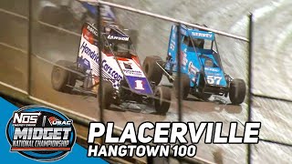 Kyle Larson vs Logan Seavey  2023 USAC Hangtown 100 at Placerville Speedway [upl. by Hanfurd]