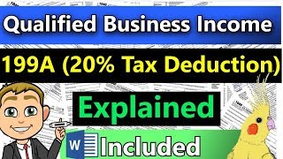 20 Business QBI Deduction Tax Rules Explained  Very Detailed [upl. by Ulland]