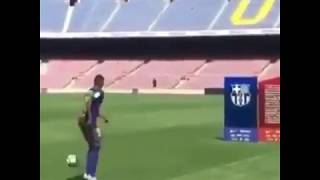 Ousmane Dembele  Fail in Barcelona Presentation  Funny [upl. by Reinar116]