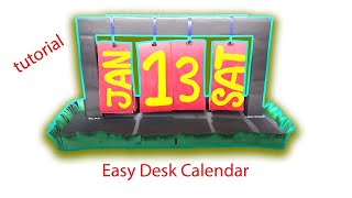 Upcycled Elegance Crafting an Easy Desk Calendar from Waste Materials [upl. by Colt]