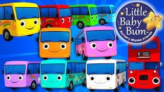 Ten Little Buses  Nursery Rhymes for Babies by LittleBabyBum  ABCs and 123s [upl. by Lrem969]