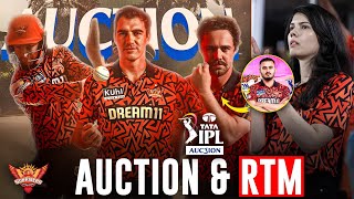 IPL 2025SUNRISER HYDERABAD AUCTION AND RTM STRATEGYIPL AUCTIONSRH RETENTIONIPL 2025 [upl. by Ynafets]