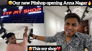 🤩Our new PitShop Opening in Anna Nagar🔥 This My Shop❤️ Aj Squad  Ajees [upl. by Nivrag]