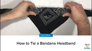 How To Tie A Bandana Headband [upl. by Luci]