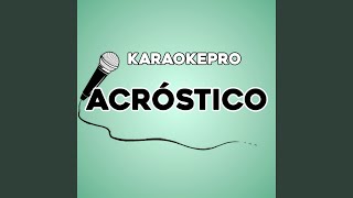 Acróstico [upl. by Pallaton]