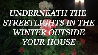 Wallows  Underneath the Streetlights in the Winter Outside Your House Lyric Video [upl. by Atul]