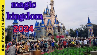 Disneys Magic Kingdom ✨️RIDES and ATTRACTIONS 2024  Walt Disney world Theme park  Usatamilvlogs [upl. by Malone686]