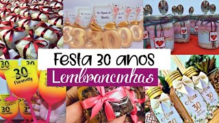 10 Idéias de Lembrancinhas para festa de 30 Anos  AURENICE LIONAIS♡ [upl. by Cronin819]